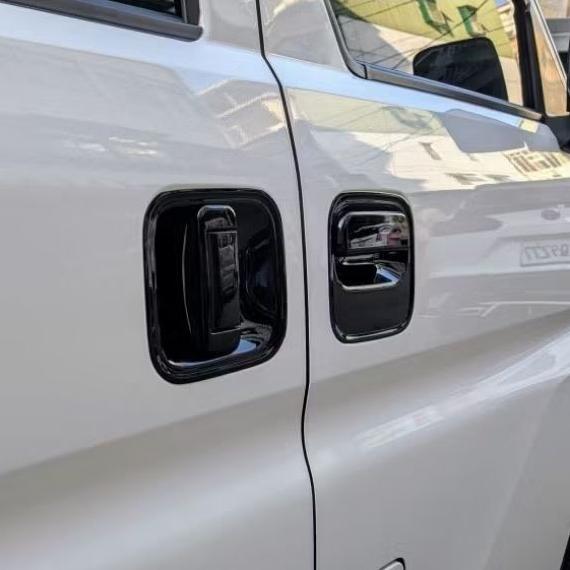 [J SPACE 廂/貨車專用]卡夢門外把手飾板｜防刮耐磨｜免鑽孔｜原廠孔位｜汽車外觀改裝配件｜J SPACE配件｜-細節圖4