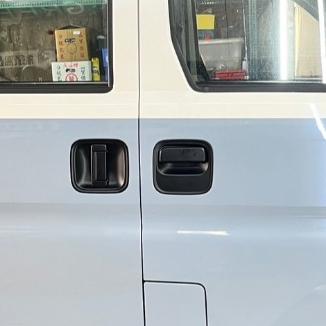 [J SPACE 廂/貨車專用]卡夢門外把手飾板｜防刮耐磨｜免鑽孔｜原廠孔位｜汽車外觀改裝配件｜J SPACE配件｜-細節圖5