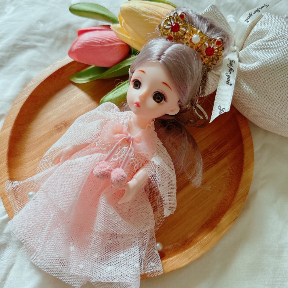 可愛造型全身關節可動洋娃娃吊飾鑰匙圈［荳荳童心飾界］-細節圖2