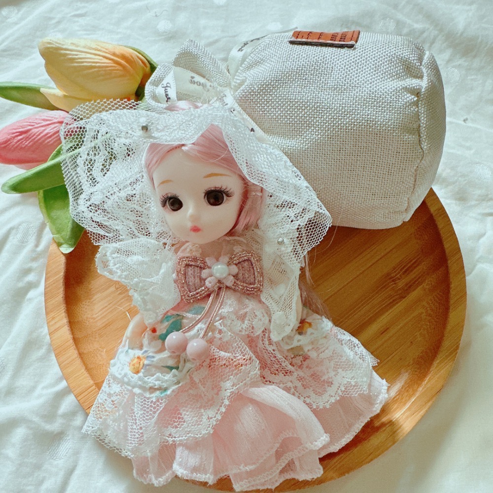 可愛造型全身關節可動洋娃娃吊飾鑰匙圈［荳荳童心飾界］-細節圖4