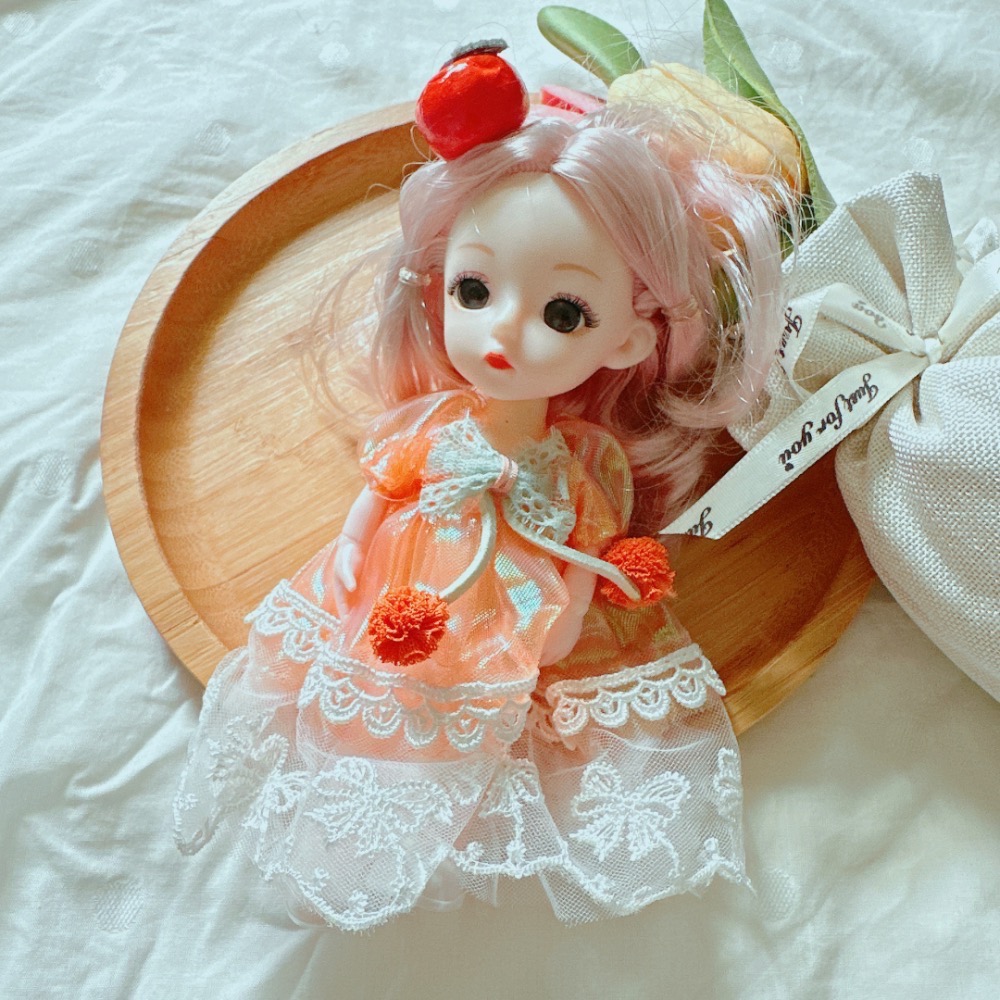 可愛造型全身關節可動洋娃娃吊飾鑰匙圈［荳荳童心飾界］-細節圖5