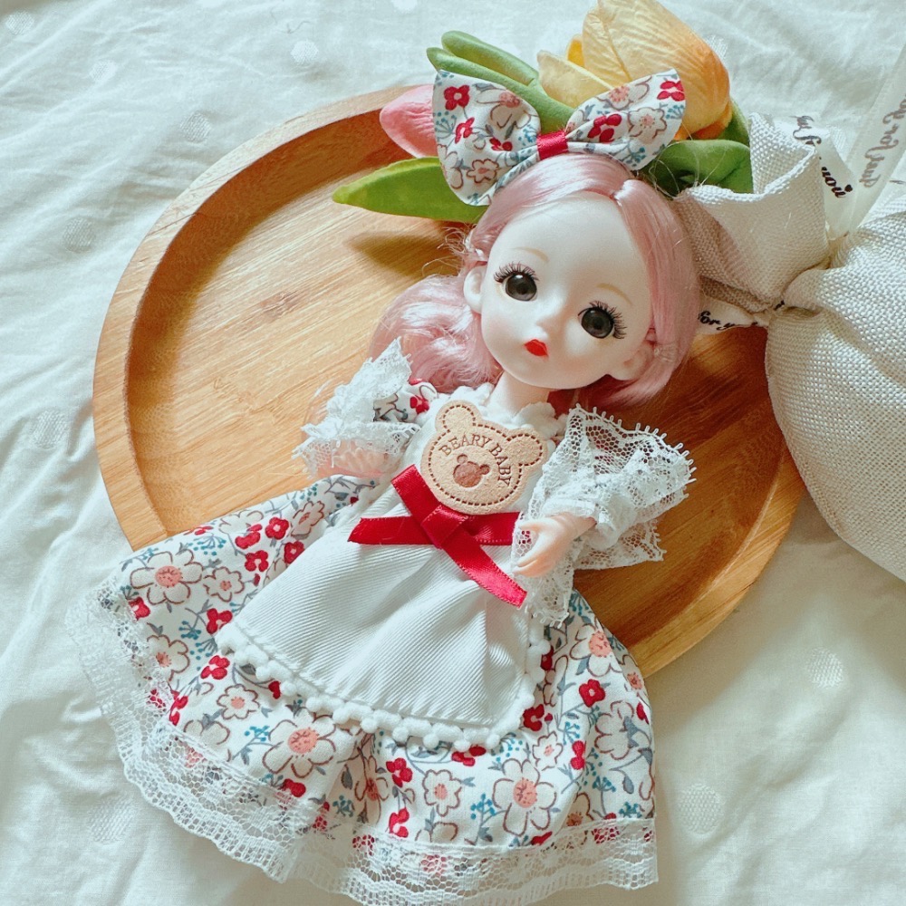 可愛造型全身關節可動洋娃娃吊飾鑰匙圈［荳荳童心飾界］-細節圖9