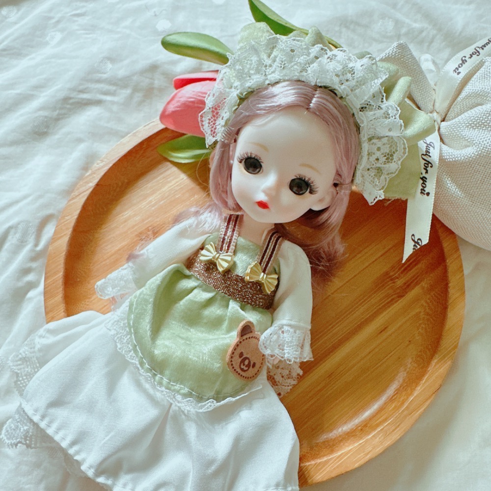 可愛造型全身關節可動洋娃娃吊飾鑰匙圈［荳荳童心飾界］-規格圖10