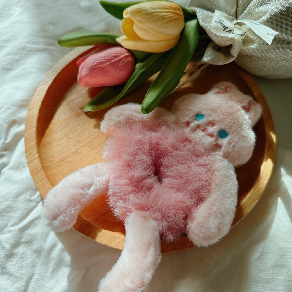 娃娃毛毛髮圈［荳荳童心飾界］-細節圖3