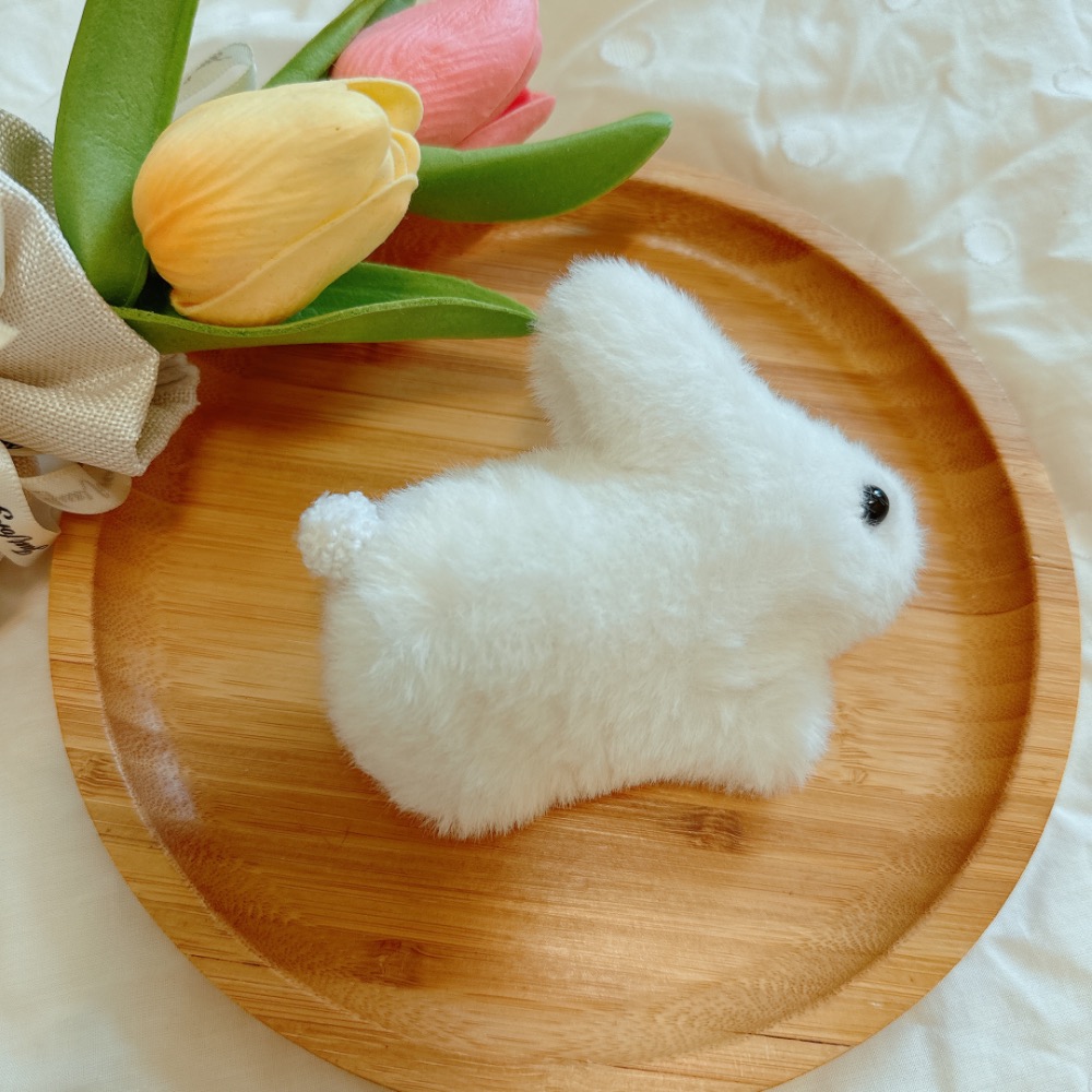 毛茸茸大兔子髮圈［荳荳童心飾界］-規格圖6