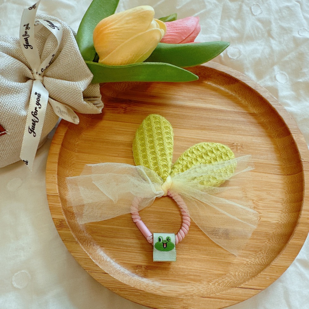 紗紗兔耳朵造型髮圈［荳荳童心飾界］-細節圖5