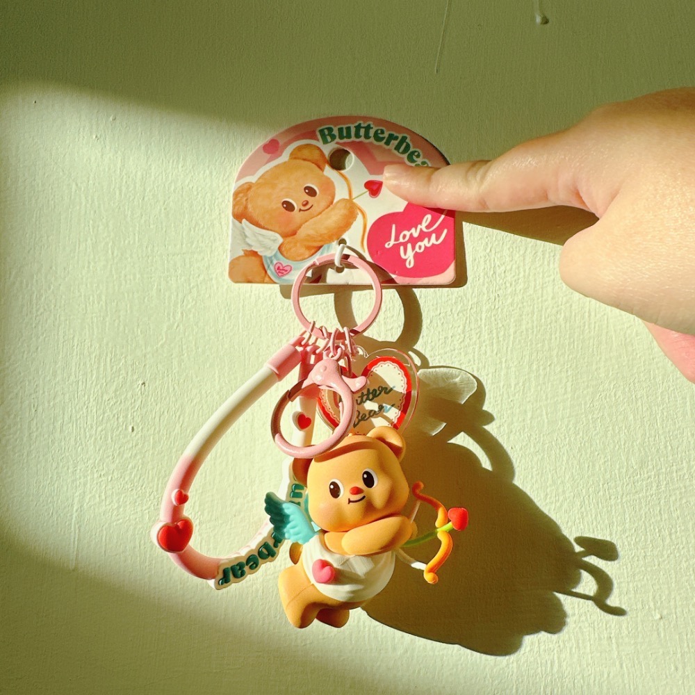 正版黃油小熊鑰匙圈吊飾·4款［荳荳童心飾界］-規格圖6