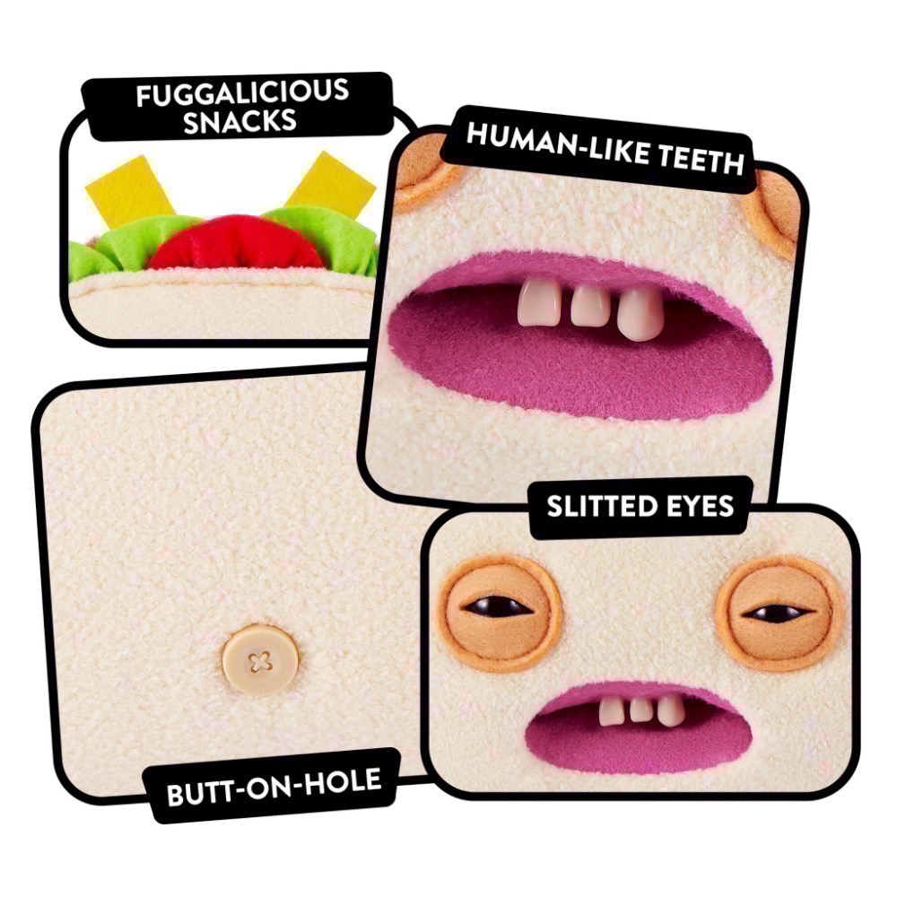 FUGGLER牙齒怪-9吋牙咪牙咪食物系列盲袋 正版公司貨 放克牙寶 現貨-細節圖7