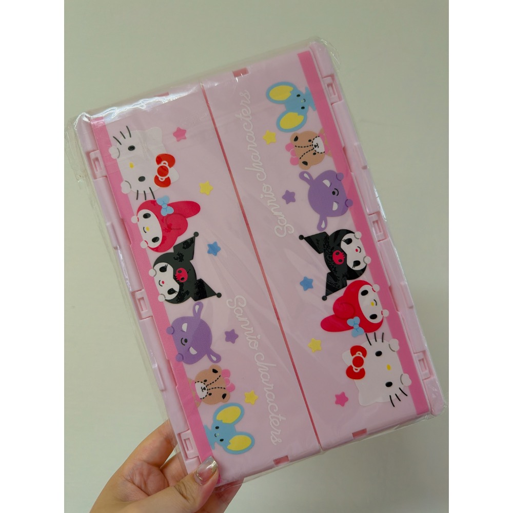 日式桌面大號可折疊收納盒 少女心化妝品雜物整理盒 現貨-細節圖9