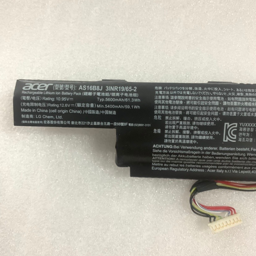 台灣出貨 原廠宏碁 AS16B5J 電池 ACER P259 Aspire E15 E5-575G F5-573G-細節圖2