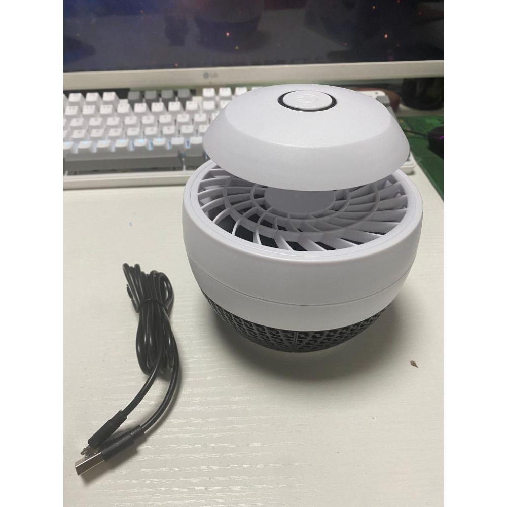 USB光觸媒滅蚊燈家用室內桌面吸入式物理捕蚊燈LED吸蚊滅蚊器禮品-細節圖2