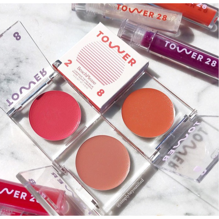 現貨+預購｜Tower 28 光澤唇頰彩 霜狀腮紅 Beachplease 腮紅 多用腮紅膏唇膏 katie推薦-細節圖11
