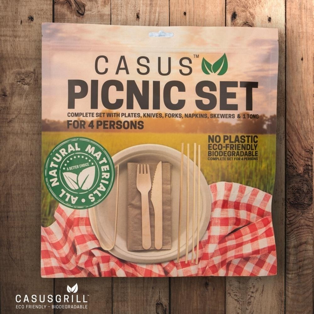 CasusGrill 丹麥凱仕野餐餐具組(4人份)-細節圖2
