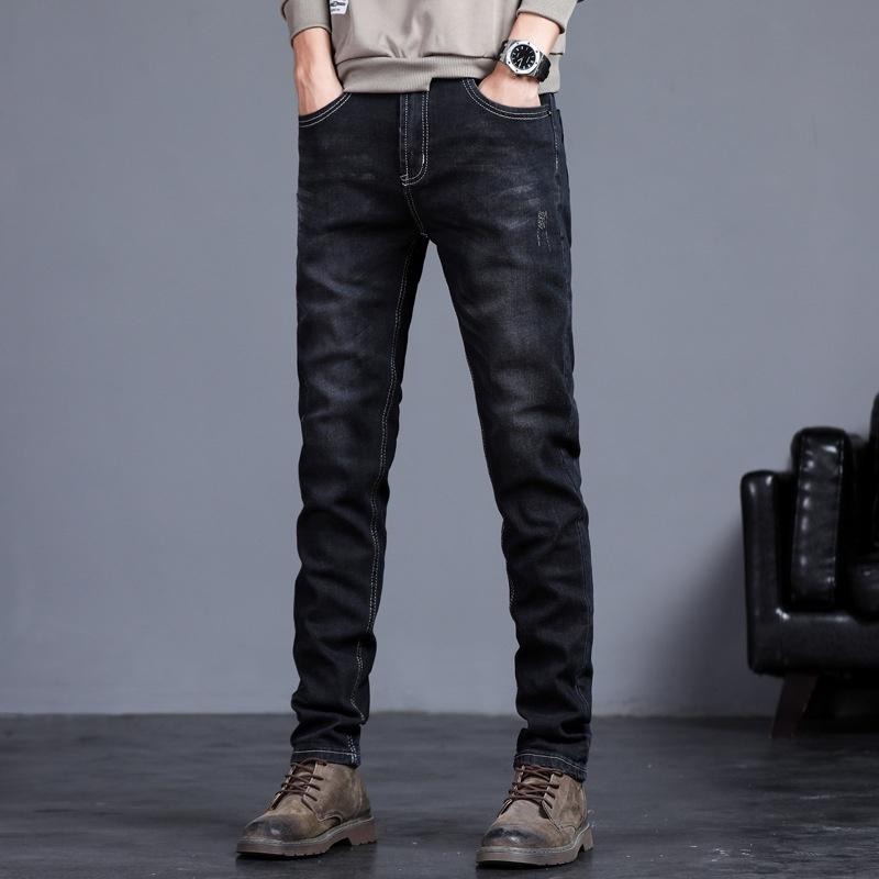 【AT 潮玩藝】 牛仔褲 男褲 長褲 直筒褲 牛仔褲男 彈性牛仔褲 男長褲 長褲男 牛仔長褲 男士直筒修身 3605-細節圖8