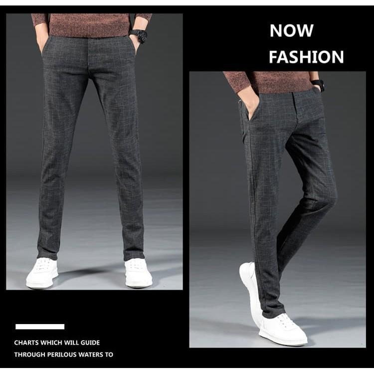 【AT 潮玩藝】 休閒褲 西裝褲 長褲 褲子 直筒褲 休閒褲男 休閒長褲男 格子褲女生 長褲女 長褲男  688-細節圖7