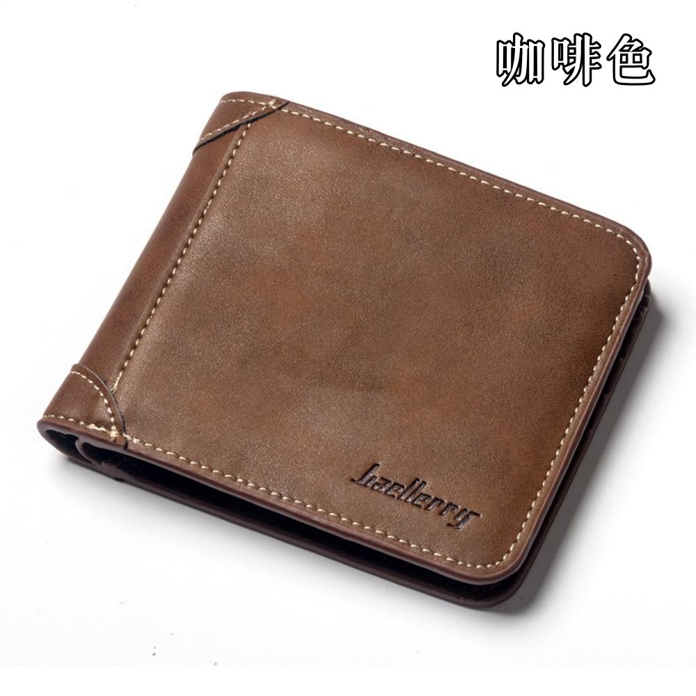 AT|復古磨砂三摺皮夾 短夾 男短夾 男皮夾 三摺短夾 男用錢包 男用皮夾 d9150-細節圖5