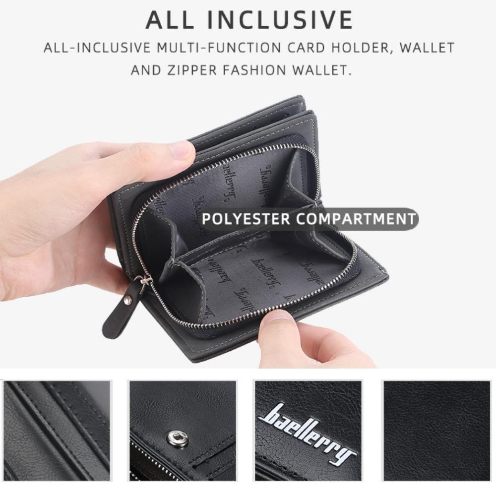 AT|商務短夾 韓版商務錢包 男短夾 拉鏈手機包 錢包 男錢包 男皮夾 短夾 3216-細節圖5