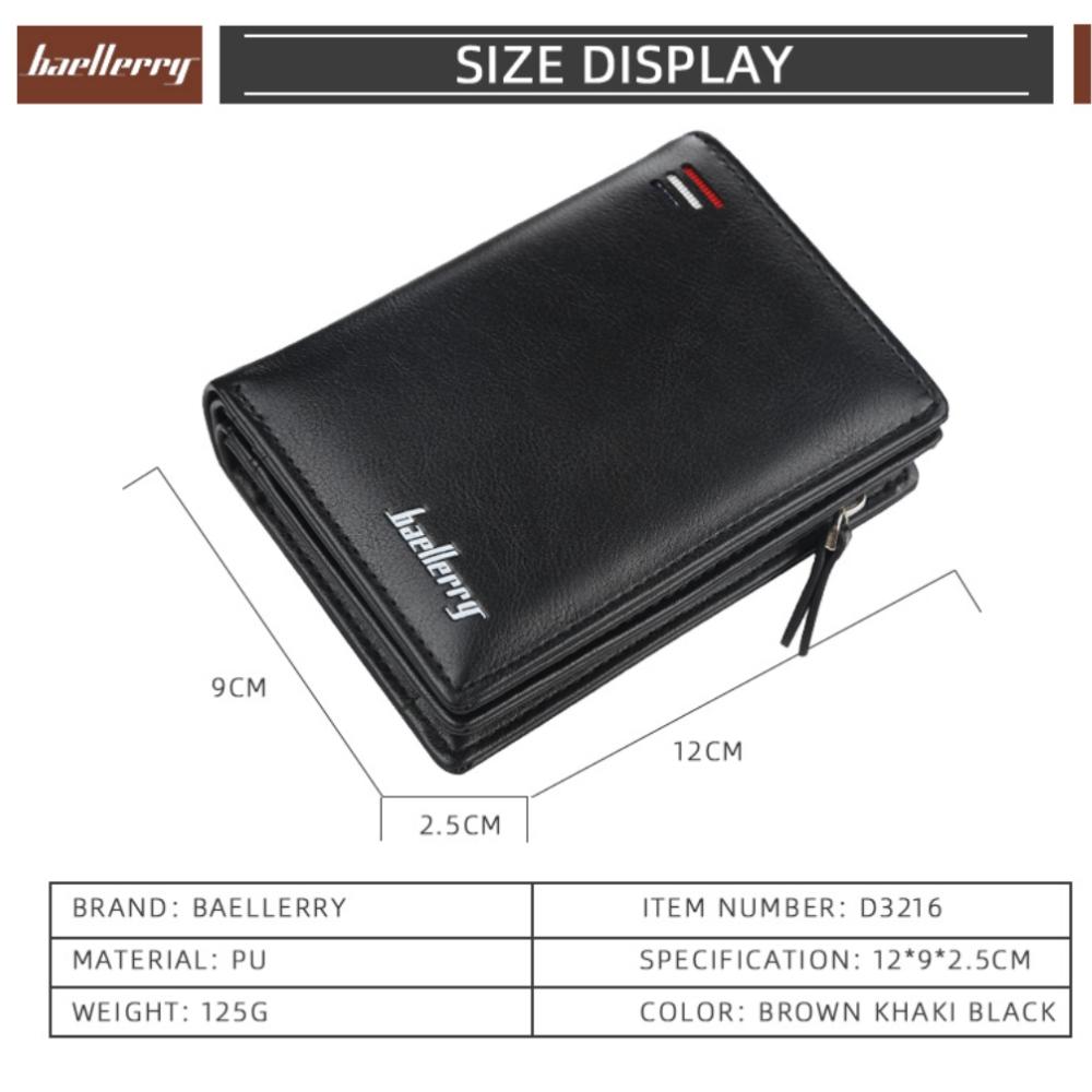 AT|商務短夾 韓版商務錢包 男短夾 拉鏈手機包 錢包 男錢包 男皮夾 短夾 3216-細節圖7