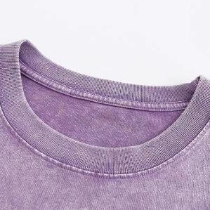 純棉100%  多色可選  水洗短袖素T  做舊設計 水洗棉 男裝素t 短袖 情侶款 0080-細節圖7