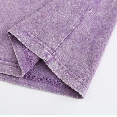 純棉100%  多色可選  水洗短袖素T  做舊設計 水洗棉 男裝素t 短袖 情侶款 0080-細節圖9