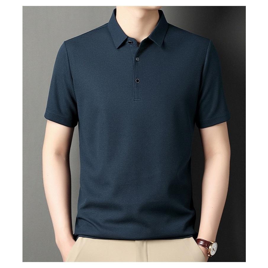 華夫格吸濕排汗POLO短衫 短袖polo衫 polo 男生上衣  排汗衫 速乾 休閒POLO衫 高級感LJ-669-細節圖6