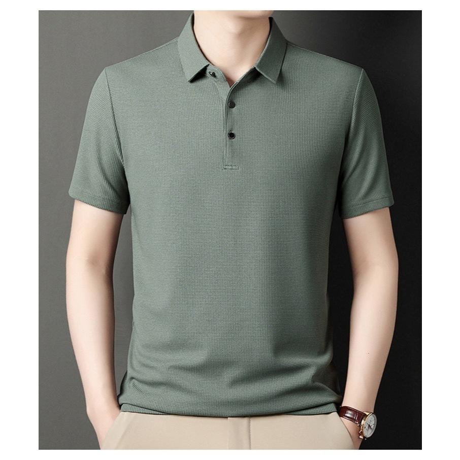 華夫格吸濕排汗POLO短衫 短袖polo衫 polo 男生上衣  排汗衫 速乾 休閒POLO衫 高級感LJ-669-細節圖8
