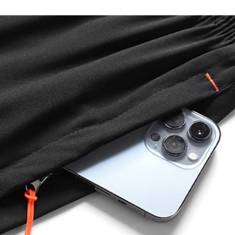 【AT 潮玩藝】速乾休閒運動褲 速乾短褲 男短褲 運動褲 休閒褲 冰絲短褲運動短褲 休閒短褲 口袋拉鍊 6890-細節圖4