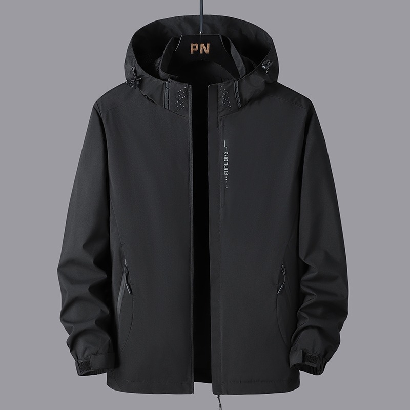 【AT 潮玩藝】衝鋒外套 連帽外套 衝鋒衣 風衣 登山服 防風外套 夾克 連帽風衣外套 外套男 厚外套 6266-規格圖7