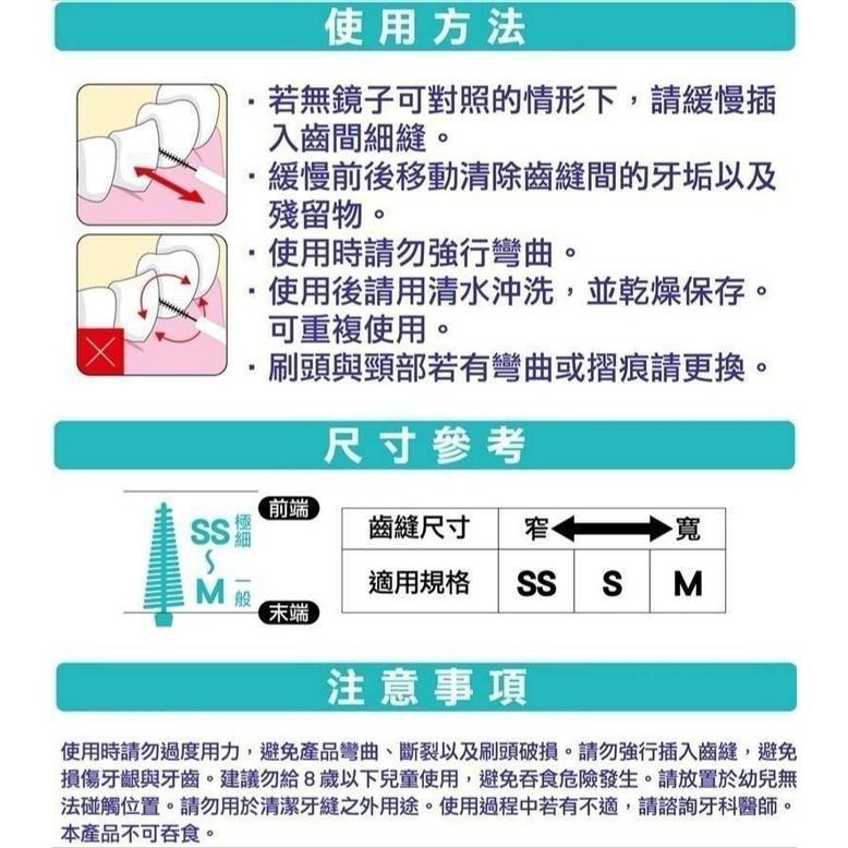 台灣三心科技軟牙間刷2卡96入-細節圖5