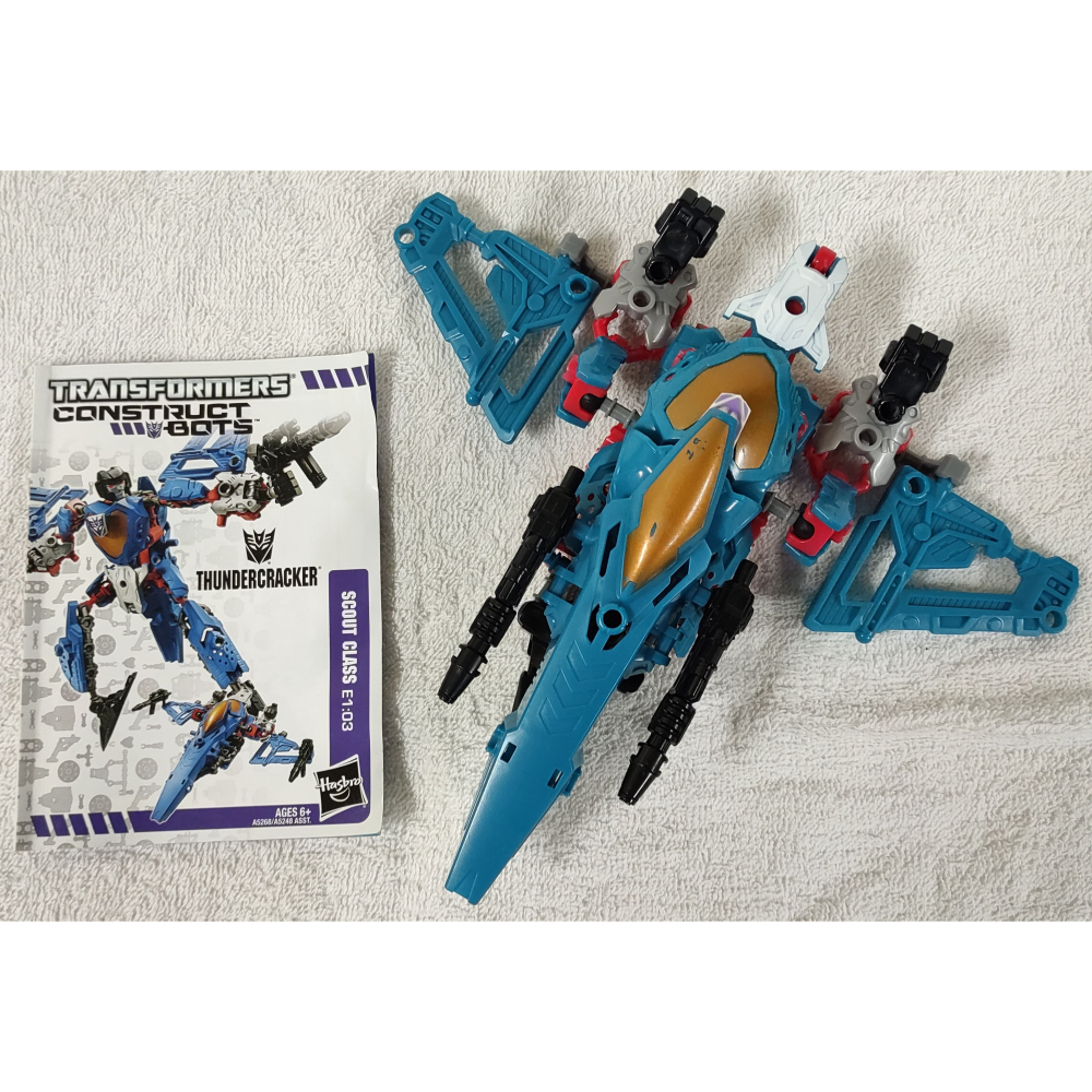 變形金剛 CONSTRUCT BOTS 積木組合機器人 雷公 驚天雷 THUNDERCRACKER-細節圖2