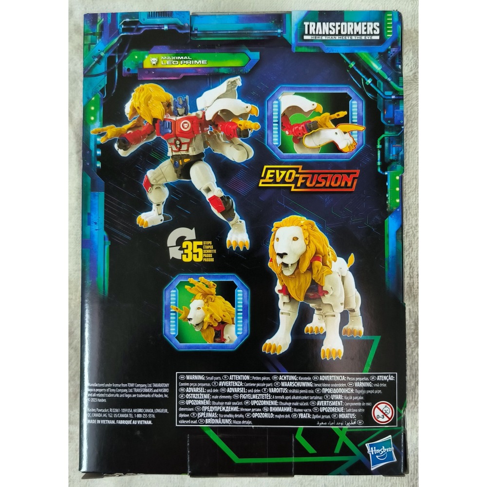 (盒損) 變形金剛 傳承 進化 美版 V級 野獸之戰 BW 萊歐康寶 獅王柯博文 白獅 LEO PRIME-細節圖2