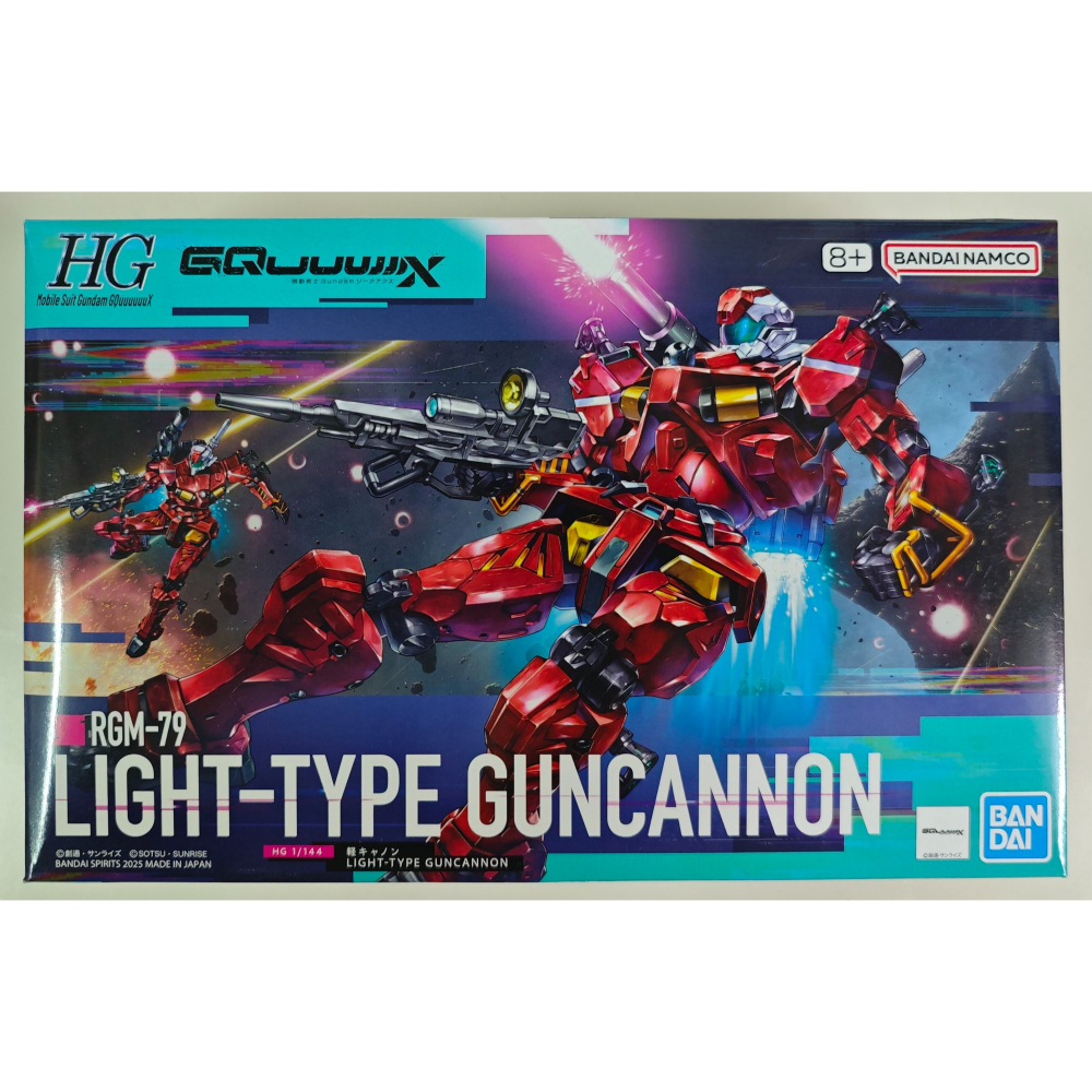 HG 1/144 GQuuuuuuX 輕加農 + HYPER DYNE 3D改件 輕加農 雙炮 強化套件 合售-細節圖2