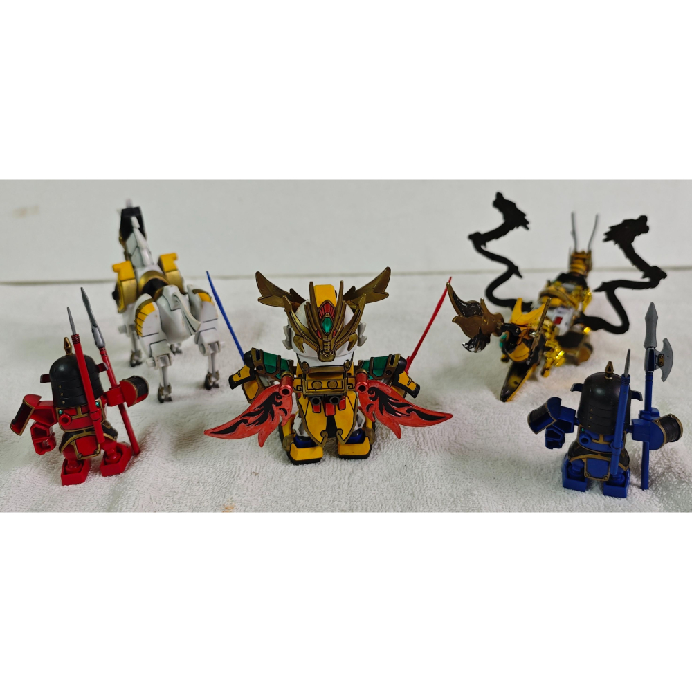 BB戰士 三國傳 英雄激突編 紅標 #318 翔烈帝 劉備鋼彈&龍輝寶．的盧+部隊兵-細節圖3