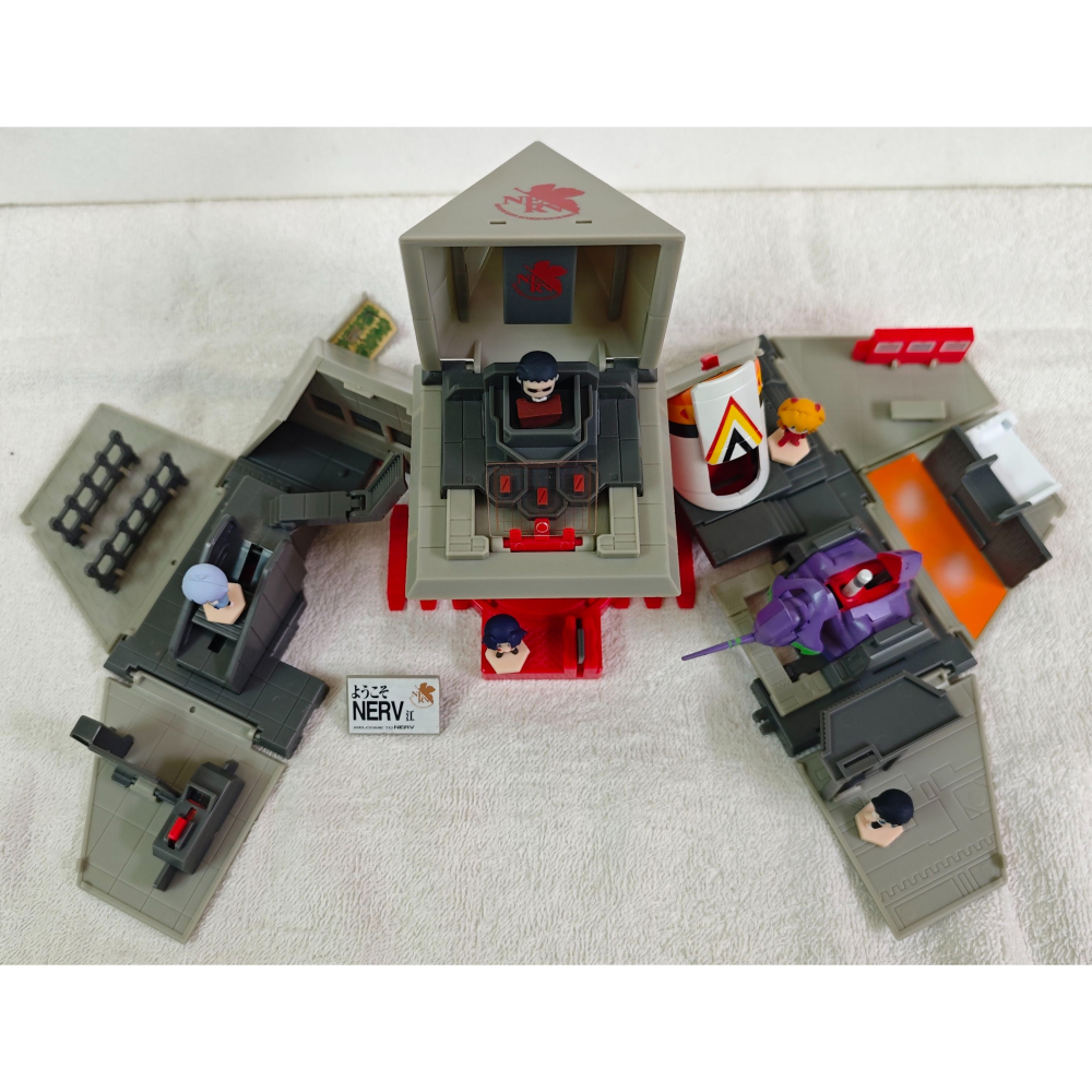 稀少 新世紀福音戰士 EVANGELION NERV 基地 盒玩-細節圖3