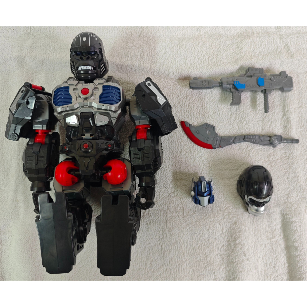 變形玩具 力將 部分合金 猩猩統領 金剛王 柯博文 含PE頭雕-細節圖4