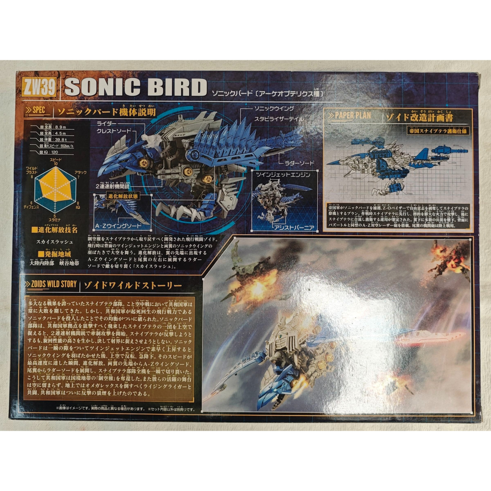 現貨 ZOIDS 洛伊德 荒野戰紀 1/35 ZW-39 音速始祖鳥-細節圖2