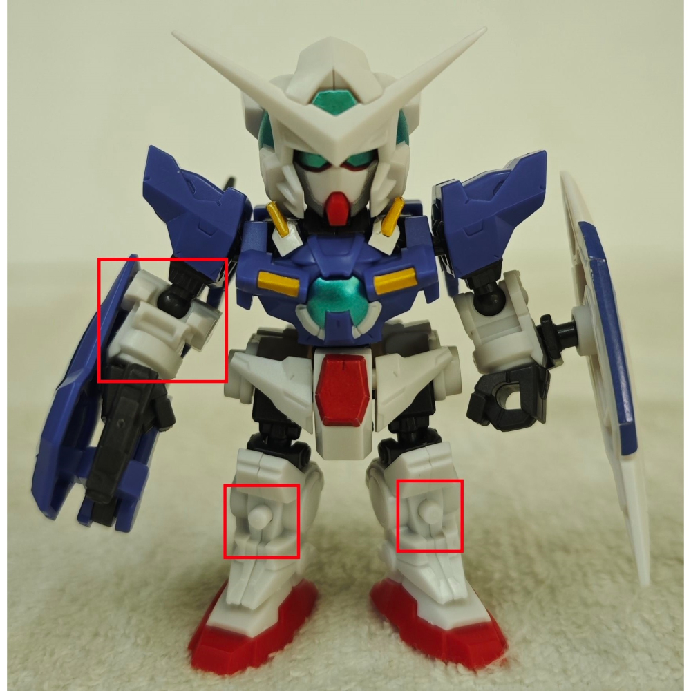 已組 MOBILITY JOINT GUNDAM Vol.5 盒玩 能天使鋼彈 + EX配件-細節圖4