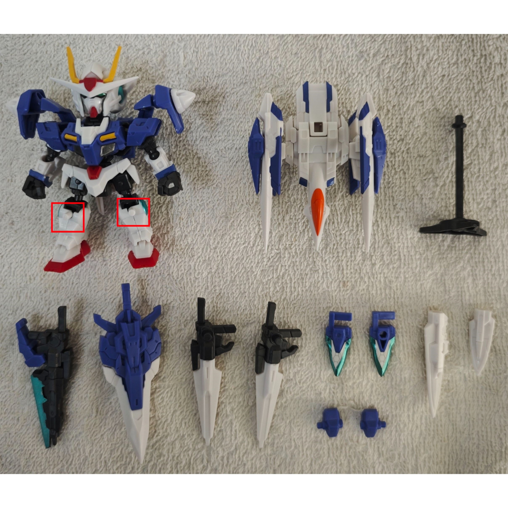 已組 MOBILITY JOINT GUNDAM Vol.5 盒玩 00鋼彈 + EX配件-細節圖5