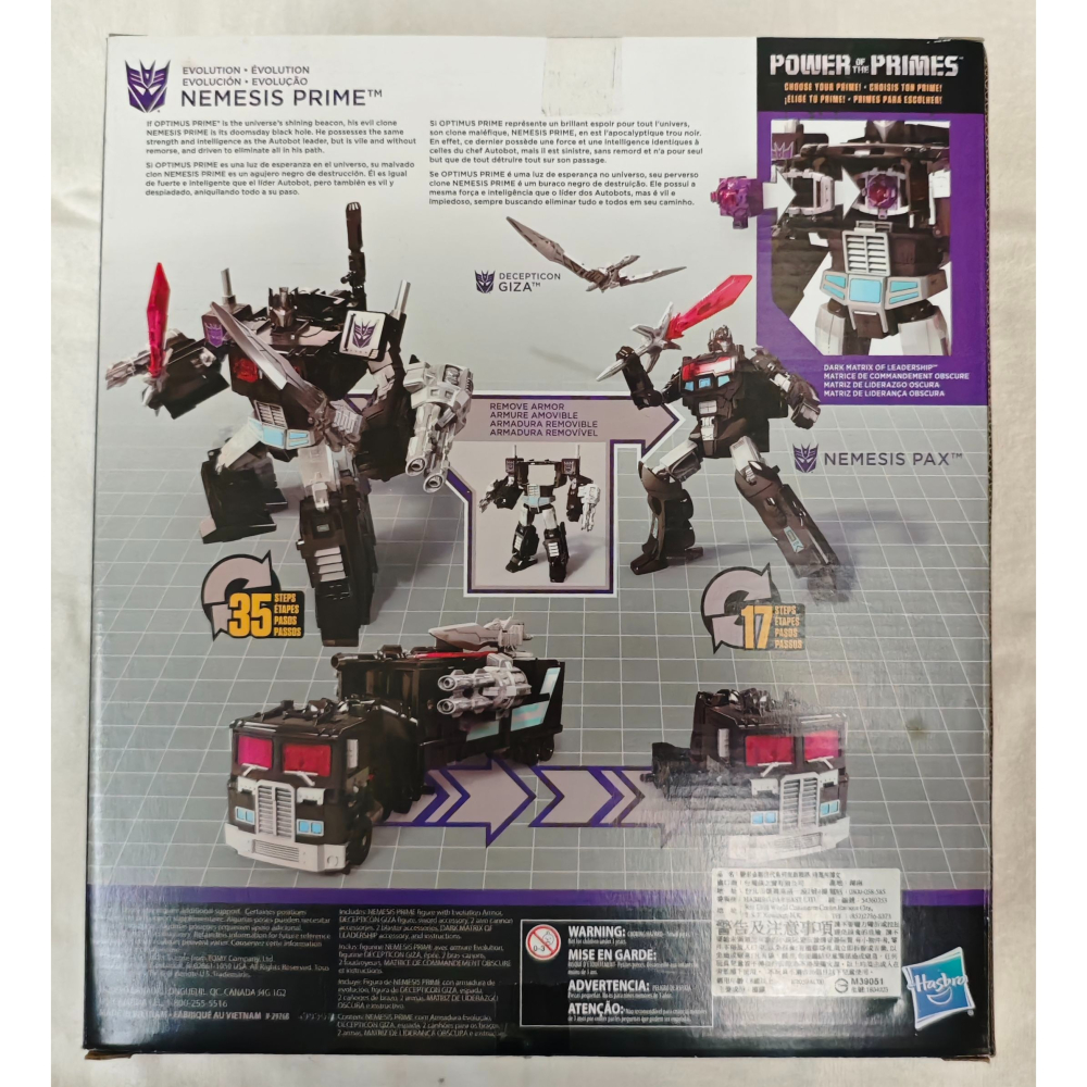 變形金剛 POTP 至尊神力 天元之力 美版 L級 暗黑柯博文 報應至尊 NEMISIS PRIME-細節圖2