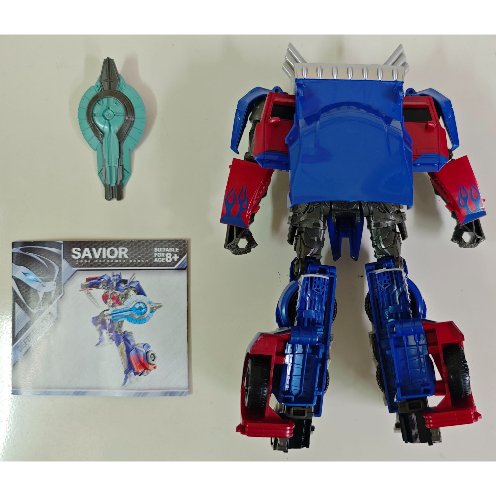 變形玩具 泰霸 電影五 最終騎士 V級放大 柯博文 OPTIMUS PRIME-細節圖3