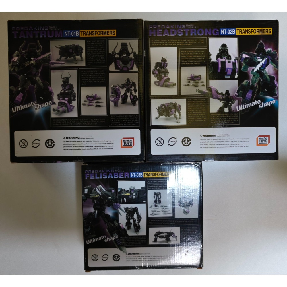 變形玩具 野獸合體 NT 暗黑衝雲霄 KO MMC 全六款一套出售-細節圖4