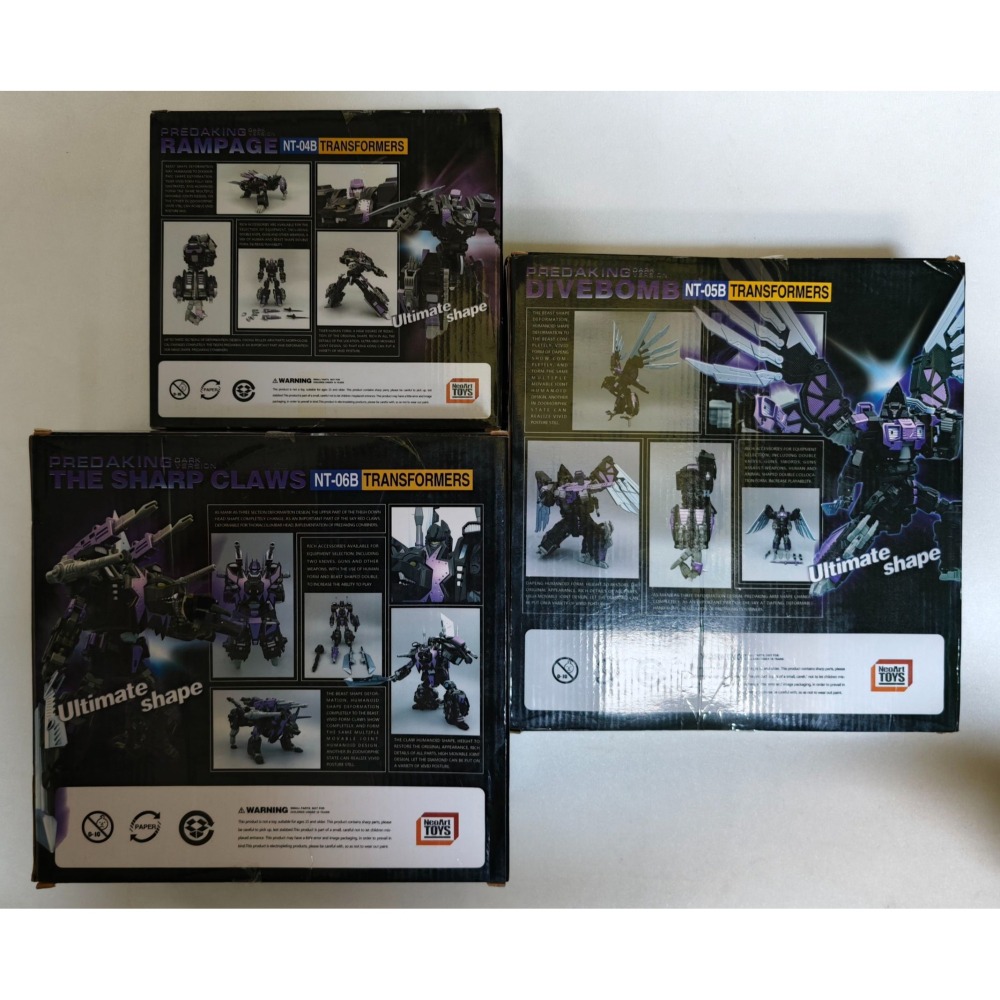 變形玩具 野獸合體 NT 暗黑衝雲霄 KO MMC 全六款一套出售-細節圖5