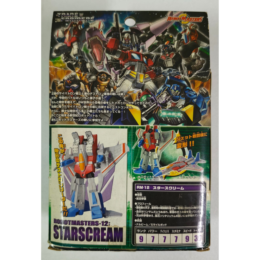 變形金剛 TAKARA 日版 ROBOT MASTERS RM-12 航空參謀 天王星 STARSCREAM-細節圖2