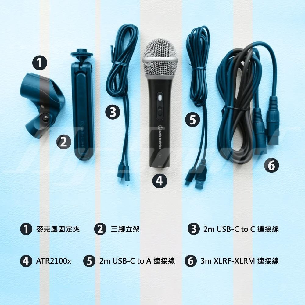 鐵三角 ATR2100X-USB 心型動圈式 USB XLR USB麥克風 台灣公司貨-細節圖8