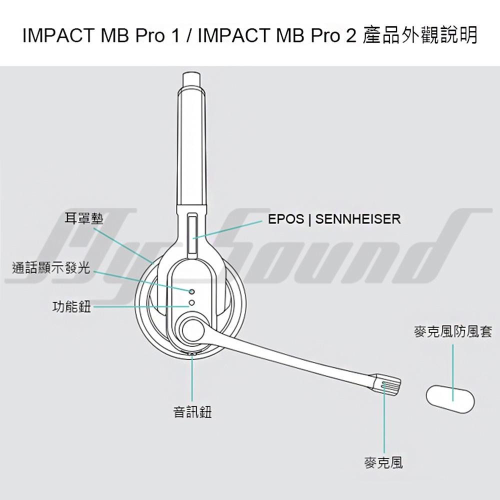 EPOS MB PRO 2 UC ML 商務會議耳機麥克風-附充電座 耳罩耳機-細節圖7