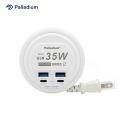 Palladium 帕拉丁 PD 35W 4port USB快充電源供應器 (圓形)-規格圖8