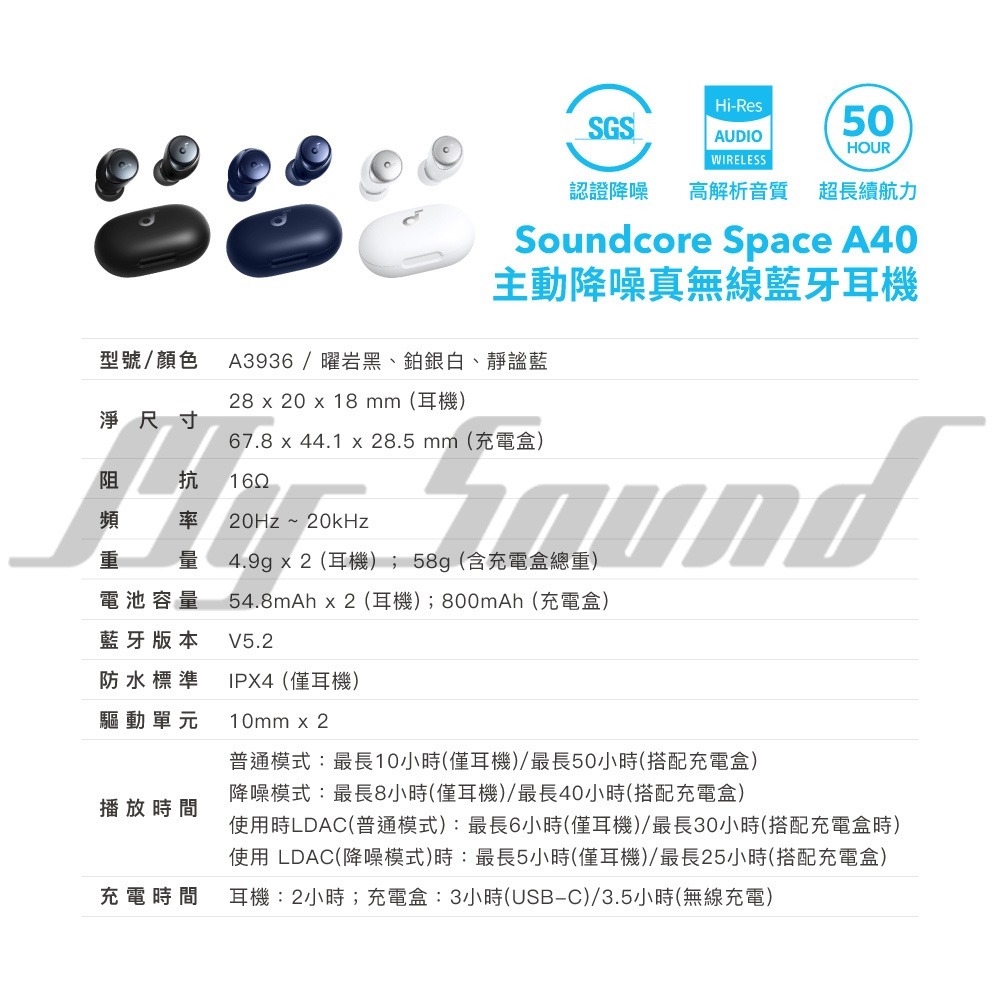 Soundcore Space A40降噪真無線耳機-細節圖11