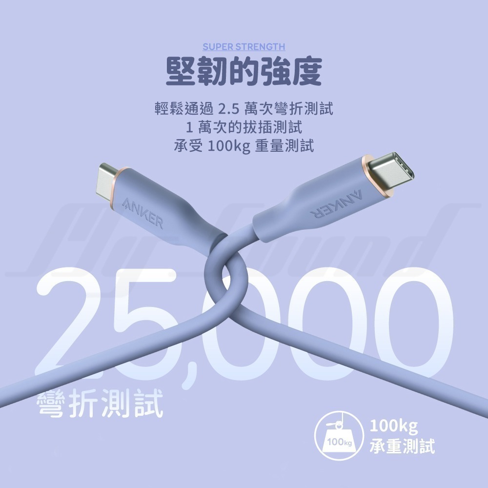 ANKER A8552 643 PowerLine USB-C to USB-C傳輸充電線 0.9M-細節圖4