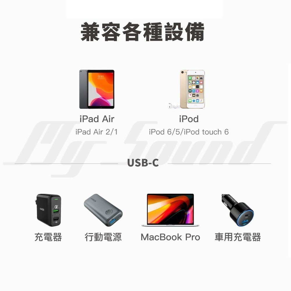 ANKER A8842 快充線 0.9M USB-C to Lightning-細節圖10