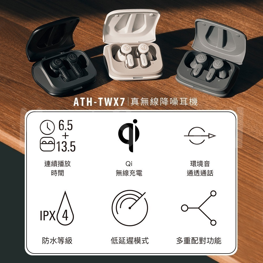 鐵三角 ATH-TWX7真無線降噪耳機 真無線耳機 降噪耳機 【贈專屬好禮】-細節圖3